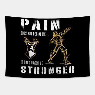 Pain Makes me Stronger - Shot Put Tapestry