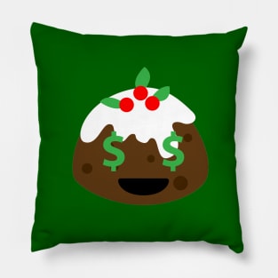 money eyes christmas pudding Pillow