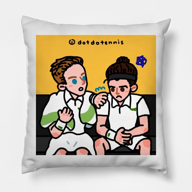 Nico comforting Pierre-Hugues Pillow by dotbyedot