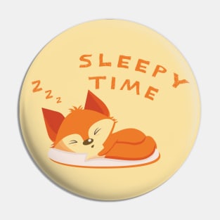 Sleepy time cute sleeping baby fox Pin