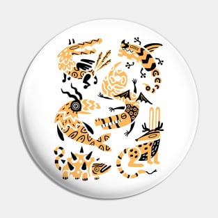 Yellow Alebrijes Pin