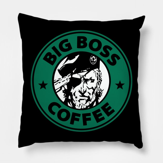 Big Boss Coffee Pillow by snespix