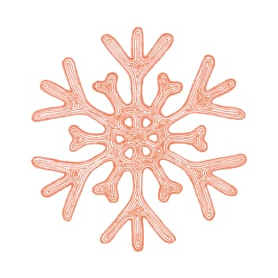 Snowflake (orange) T-Shirt