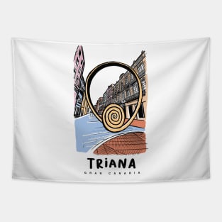 Triana Canary Islands Spain city center las Palmas de Gran Canaria Tapestry