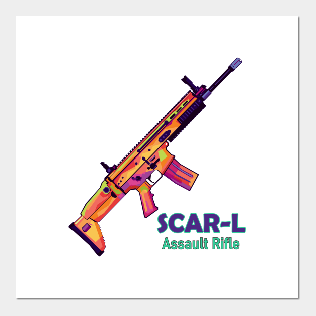 Scar L Assault Rifle Pubg Clothes Posters And Art Prints Teepublic