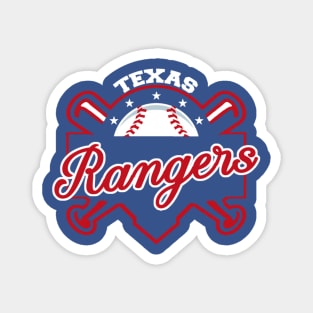 Rangers Baseball Magnet