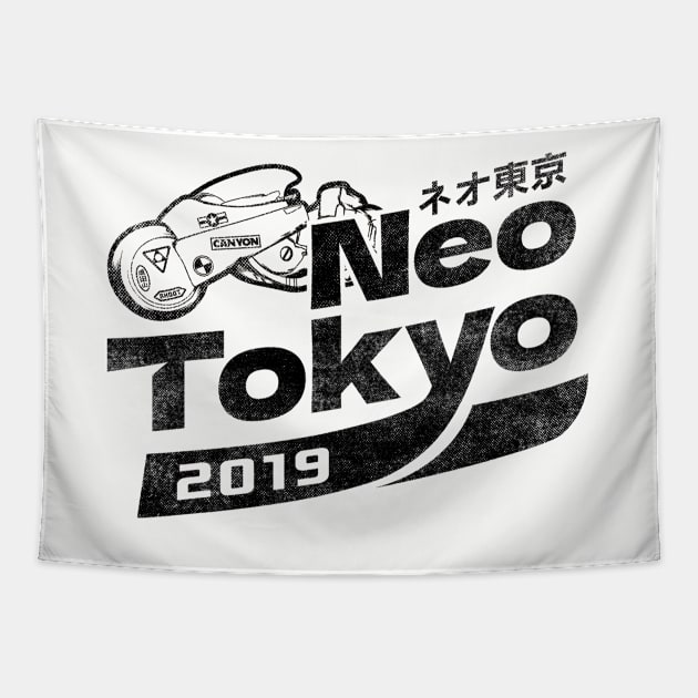 Neo Tokyo Kaneda Bike The Capsules Biker Gang Tapestry by VerydudeShirt