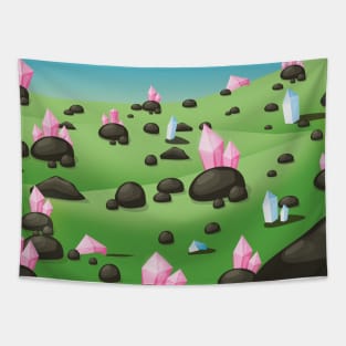 Cartoon Diamond Mine Tapestry