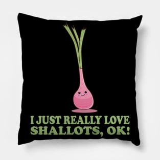 I Just Really Love Shallots, Ok! Cute Kawaii Shallot Pillow