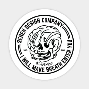 Skull and Smoke | Seneh Design Co. Magnet