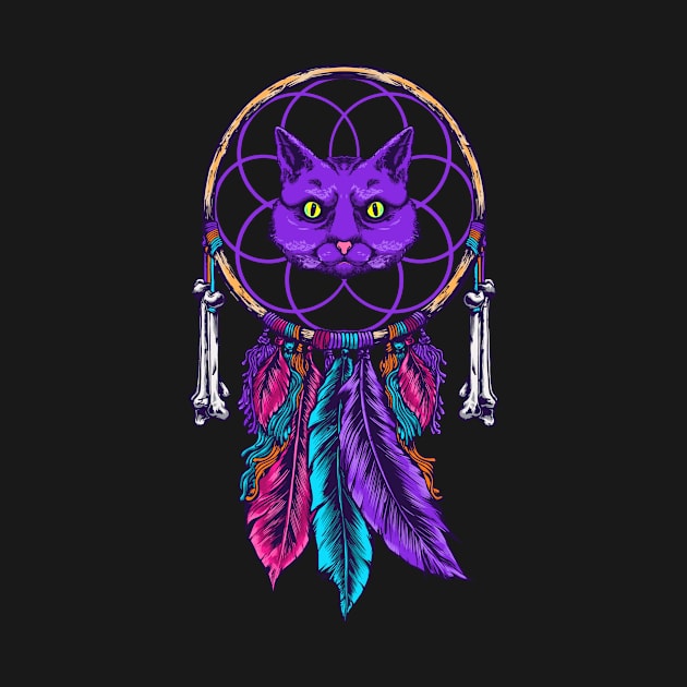 Cat Dreamcatcher Illustration by Invectus Studio Store