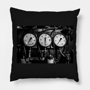 Vintage Pressure Gauges Pillow