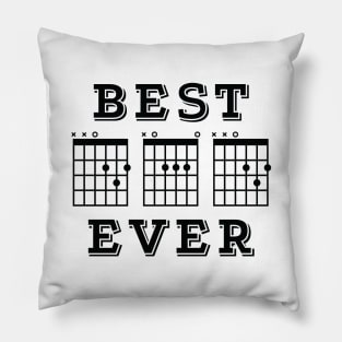Best Dad Ever Guitar DAD Chords Tab Light Theme Pillow