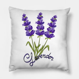 Lavender Flowers Pillow