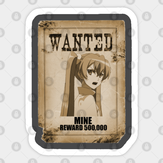 Mine Wanted Akame Ga Kill Akame Ga Kill Sticker Teepublic Tatsumi (akame ga kill!) 34. teepublic