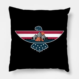 Camp In USA Pillow