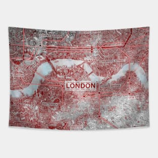 Vintage old London map Tapestry