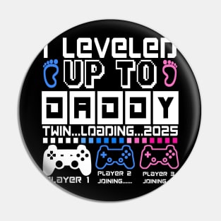 I Leveled Up To Daddy. Twin boy & girl Loading 2025. Soon To Be Dad Pin