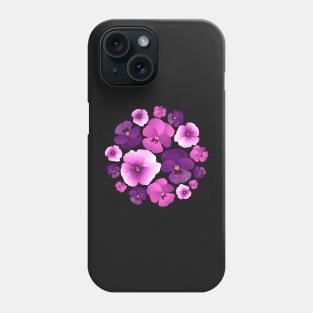 Pansy pattern Phone Case