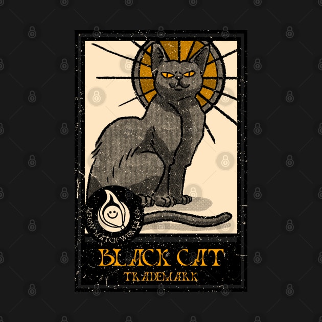 Black Cat by Plush Tee