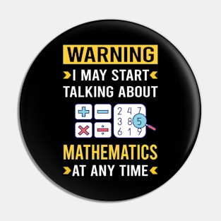 Warning Mathematics Math Maths Pin