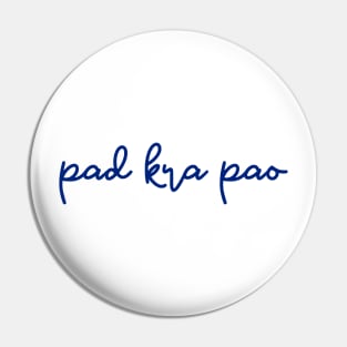 pad kra pao - Thai blue - Flag color Pin