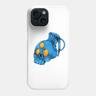 Hand Grenade skull Phone Case