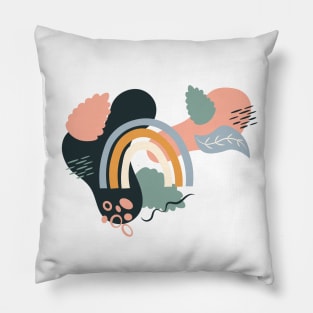 Abstract rainbow Pillow