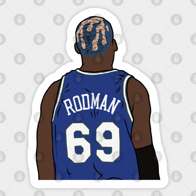 Dennis Rodman #69 - Nba - Sticker | TeePublic