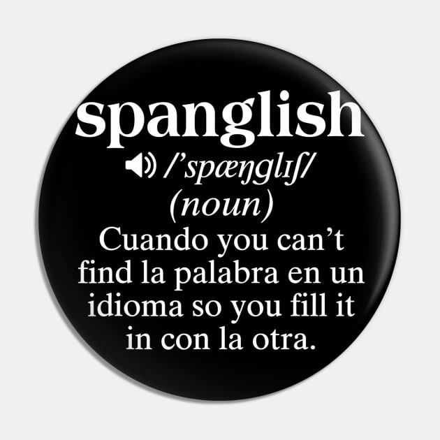 Spanglish Mexican Puerto Rican Venezuelan Spanish Teacher Pin by lohstraetereva