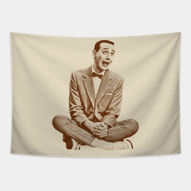 pee wee herman ~ Retro Vintage Sketches Tapestry by NMAX HERU