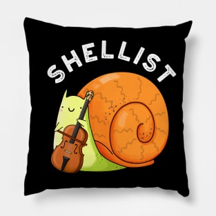 Shellist Cute Snail Cello Pun Pillow