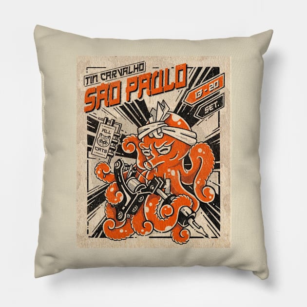 Pulpo tatto Pillow by Vekonn