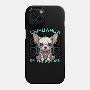 Chihuahua Of The Future Cyberpunk Phone Case