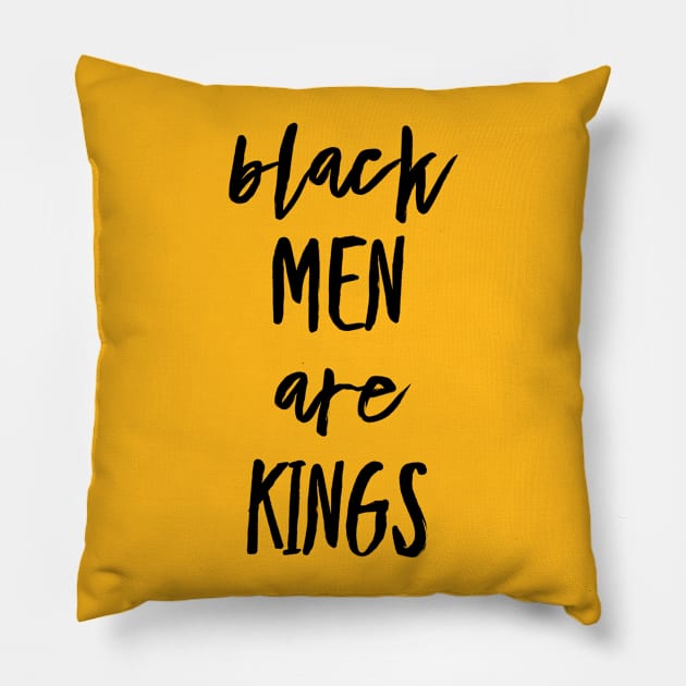 Black Men Are Kings | African American | Black Lives Pillow by UrbanLifeApparel