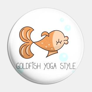 Goldfish yoga style comic draw Pin