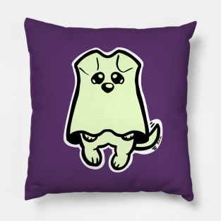 Little Ghost Dog (Won't say Boo) Pillow