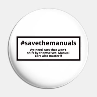 #Savethemanuals Pin