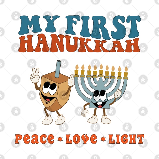 My First Hanukkah. Peace Love Light by Proud Collection