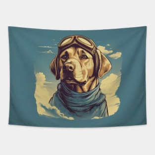 Aviator dog Tapestry