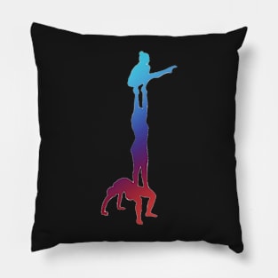 A silhouette of a women’s group Pillow