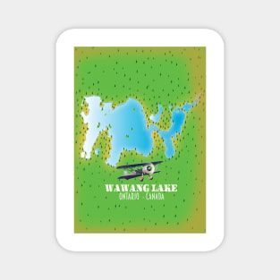 Wawang Lake Ontario Canada lake map Magnet