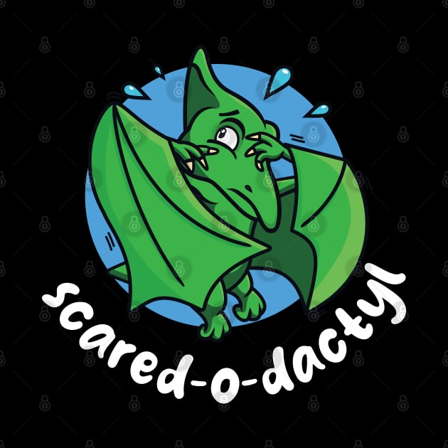 Scared-o-dactyl (on dark colors) by Messy Nessie