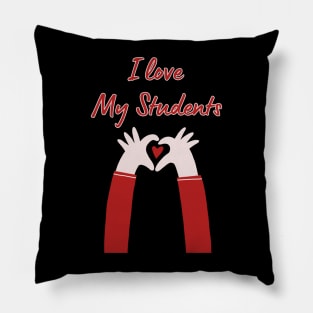 I Love My Students Pillow