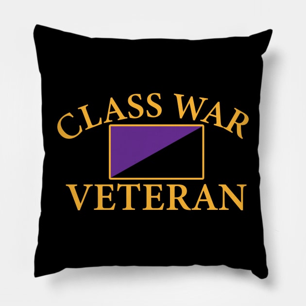 Class War Veteran Pillow by Tranquil Trove