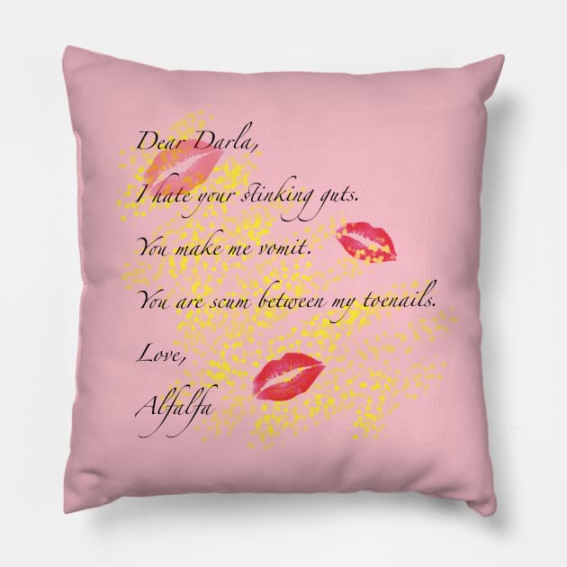 Alfalfa’s love letter Pillow by Thalionwen Creates