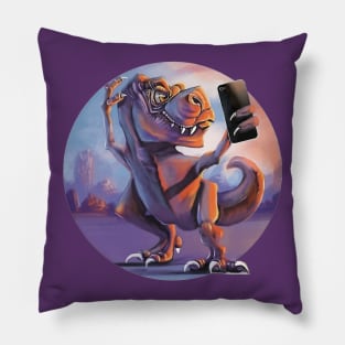 Tyrannoselfie Rex Pillow