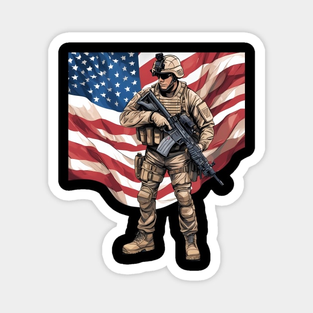 National Guard of the United States Magnet by animegirlnft