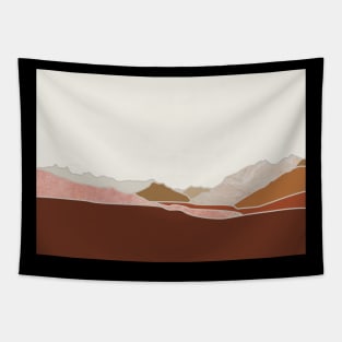 North shore mountains sunset Tapestry