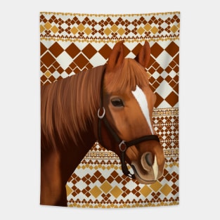 Brown Horse Tapestry